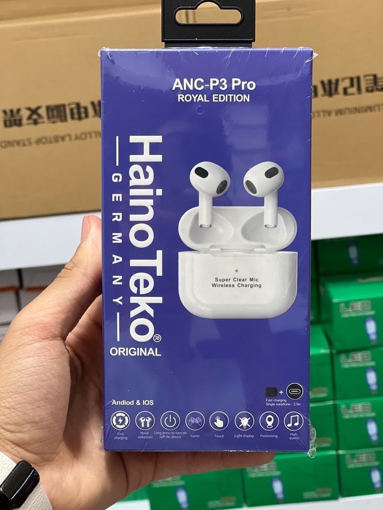 ایرپاد haino teko مدل P3 pro   کیفیت فوق العاده   پک و بسته بندی شیک