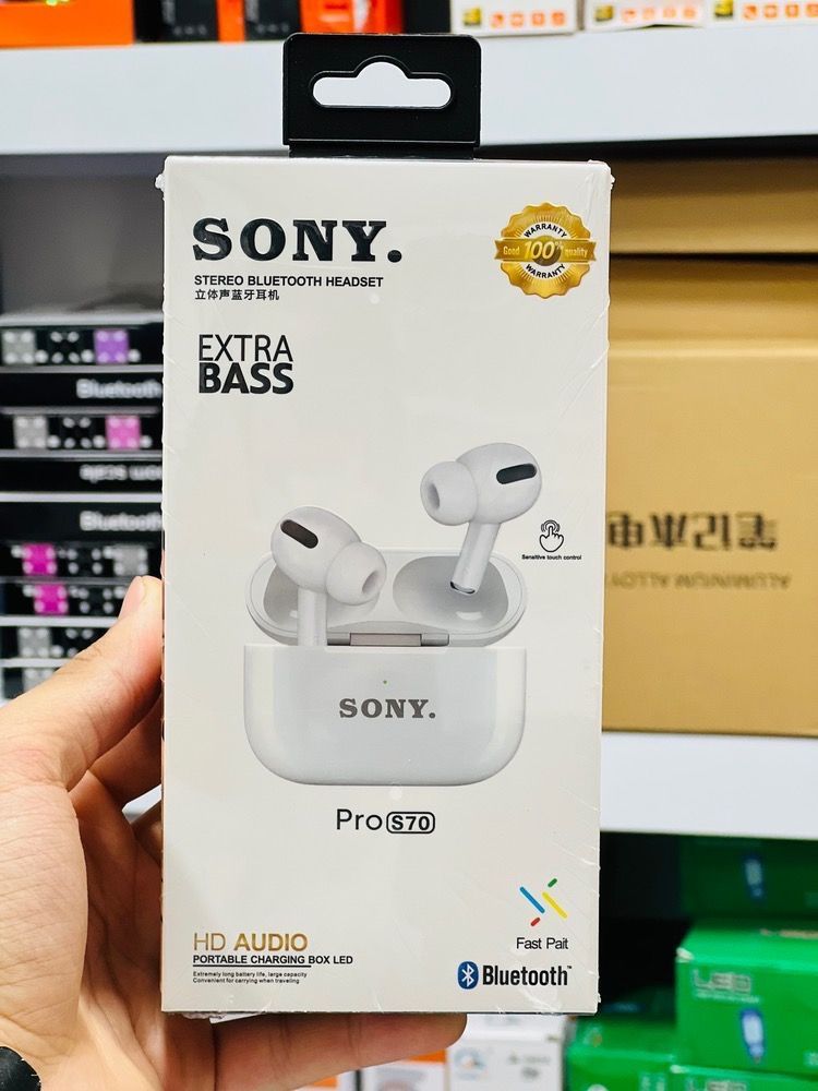 ایرپاد sony مدل S70   کیفیت فوق العاده   پک و بسته بندی شیک