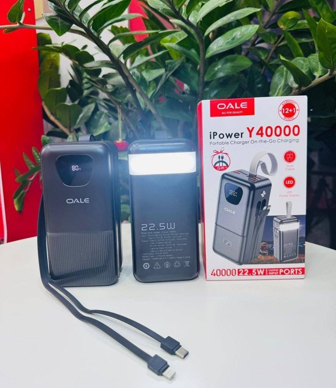 پاوربانک Oale مدل Y40000 ظرفیت 40000mah