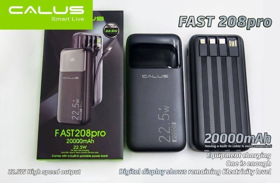 پاوربانک Calus مدل Fast 208pro ظرفیت 20000mah  کیفیت درجه یک و عالی