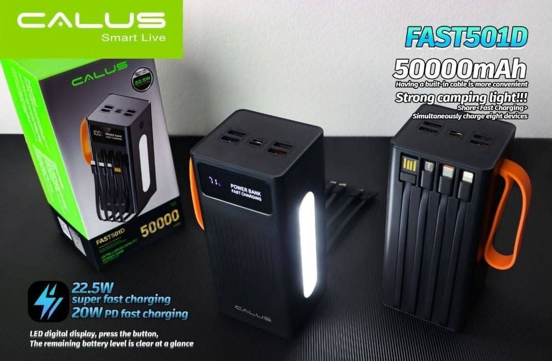 پاوربانک Calus مدل Fast 501D ظرفیت 50000mah  کیفیت درجه یک