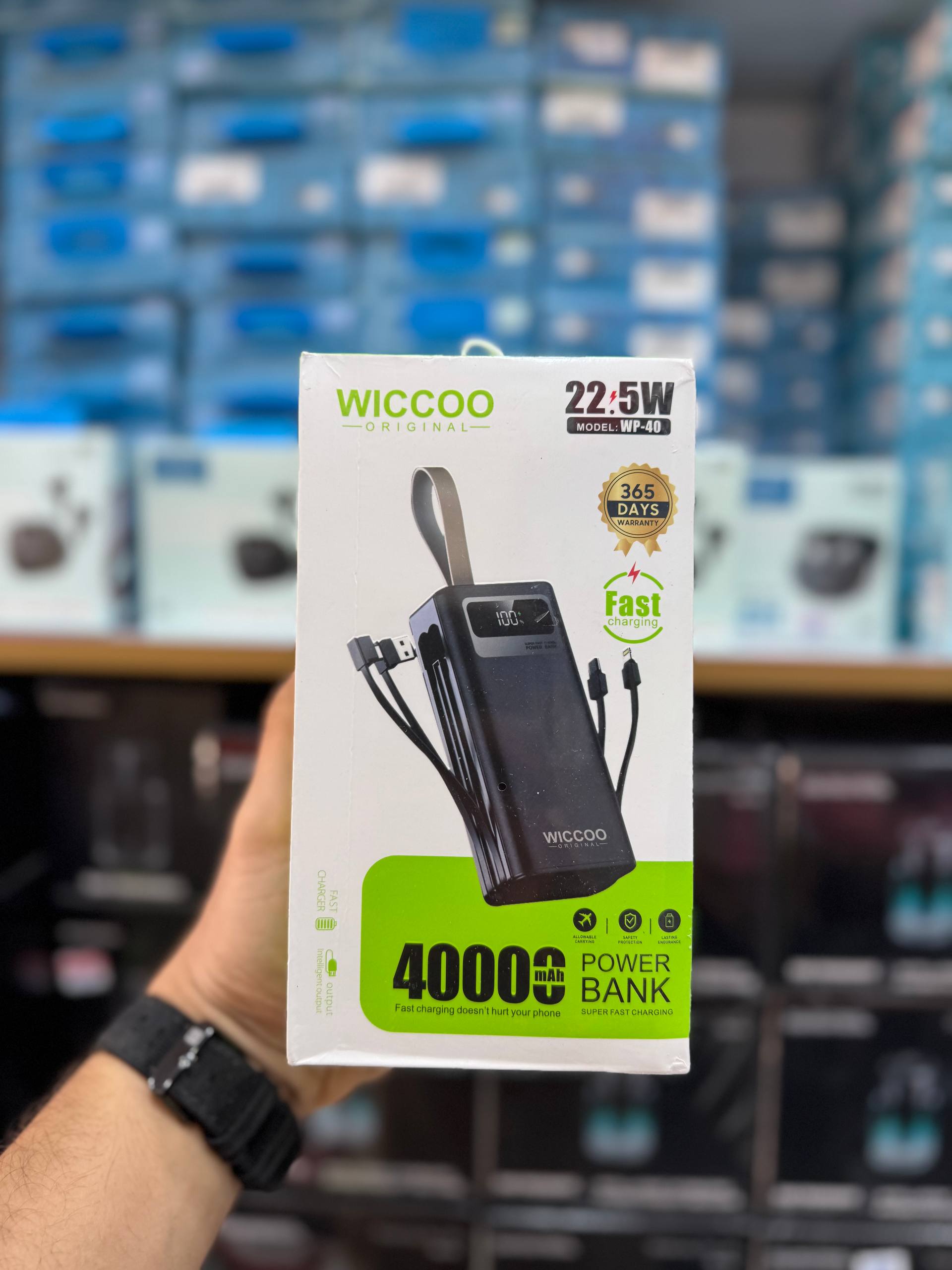 پاوربانک 40هزار Wiccoo مدل WP-40