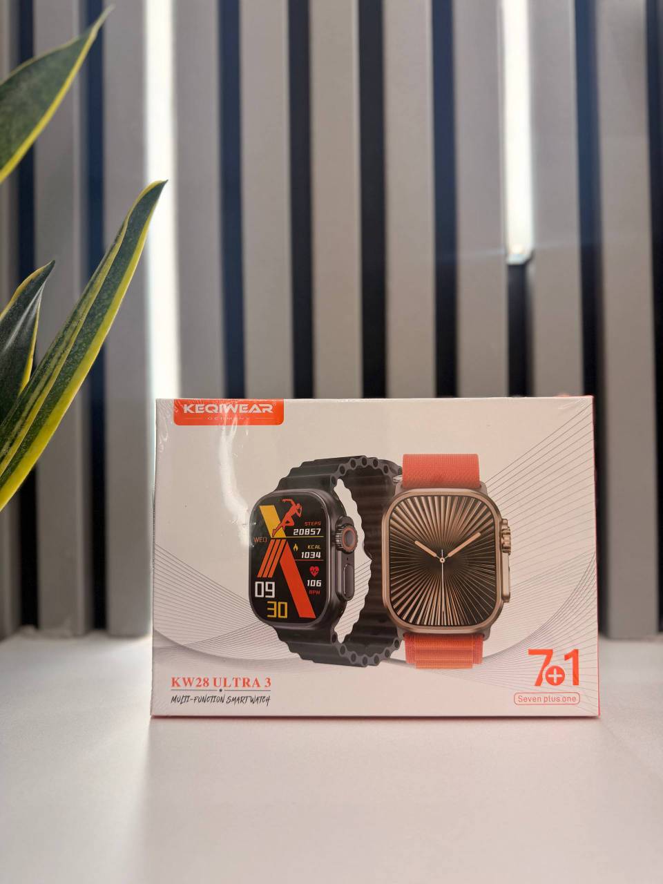 ساعت هوشمند Keqiwear مدل Kw28 Ultra3 دارای7بند