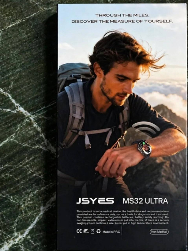 ساعت هوشمند سیمکارت خور JSYES مدل MS32 ULTRA دوربین دار و سیم کارت خور