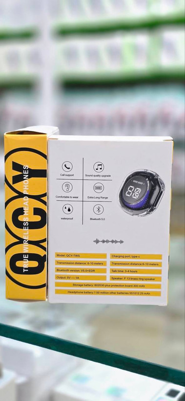 ایرپاد شیشهای QCY مدل QCY-TWS