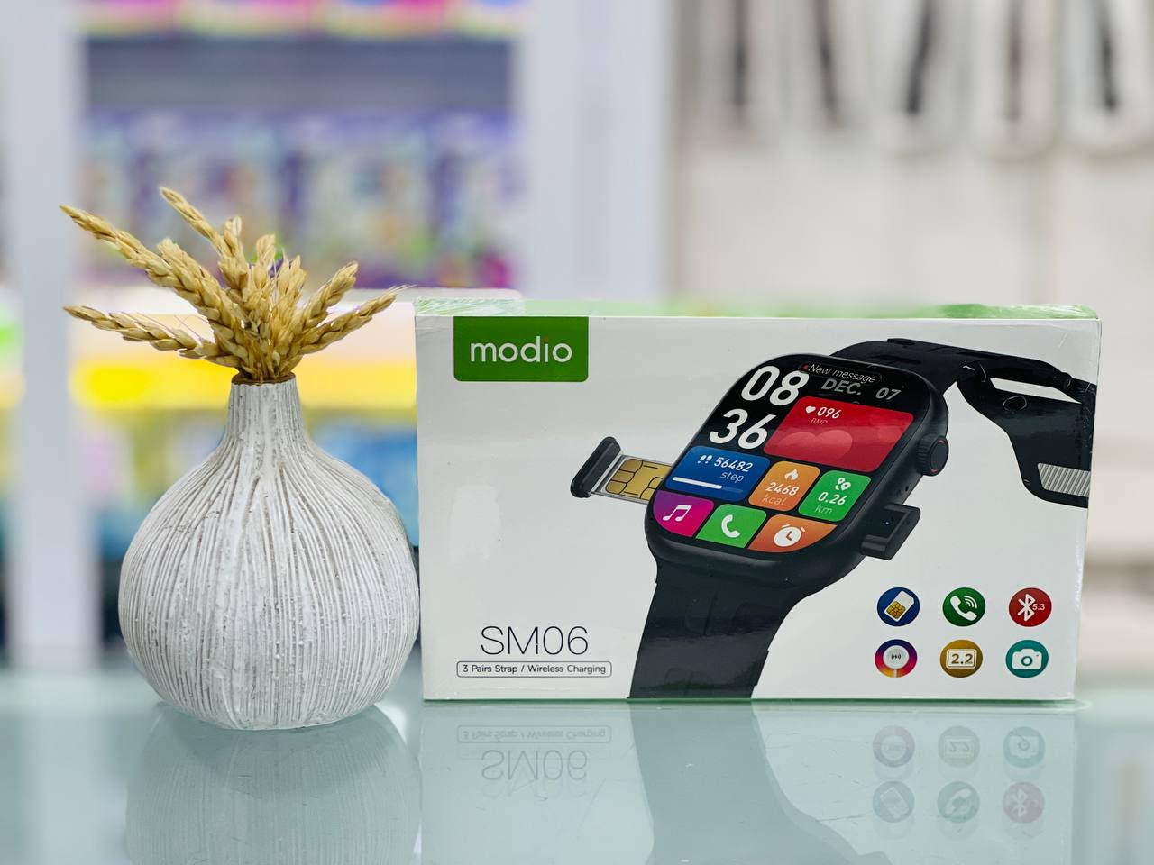 ساعت هوشمند سیم کارت خور Modio مدل SM06  قابلیت اتصال به آندروید و ایفون با ریجستر