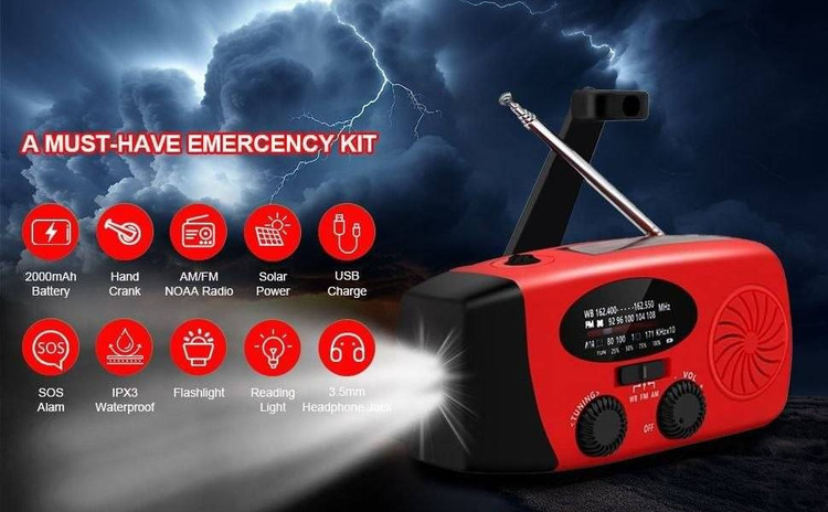 اسپیکر و رادیو حرفهایی مدل Solar crank Radio