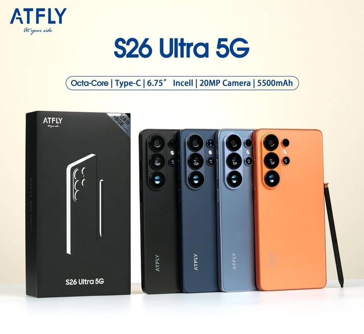 گوشی موبایل مدل s26 ultra های کپی قلم دار